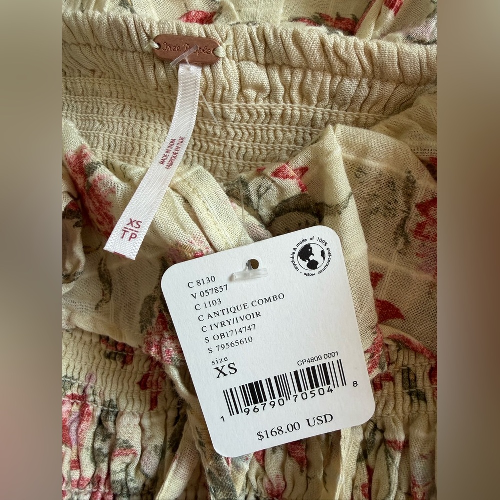 Free People Smocked Dress (size XS) - Picture 4 of 4